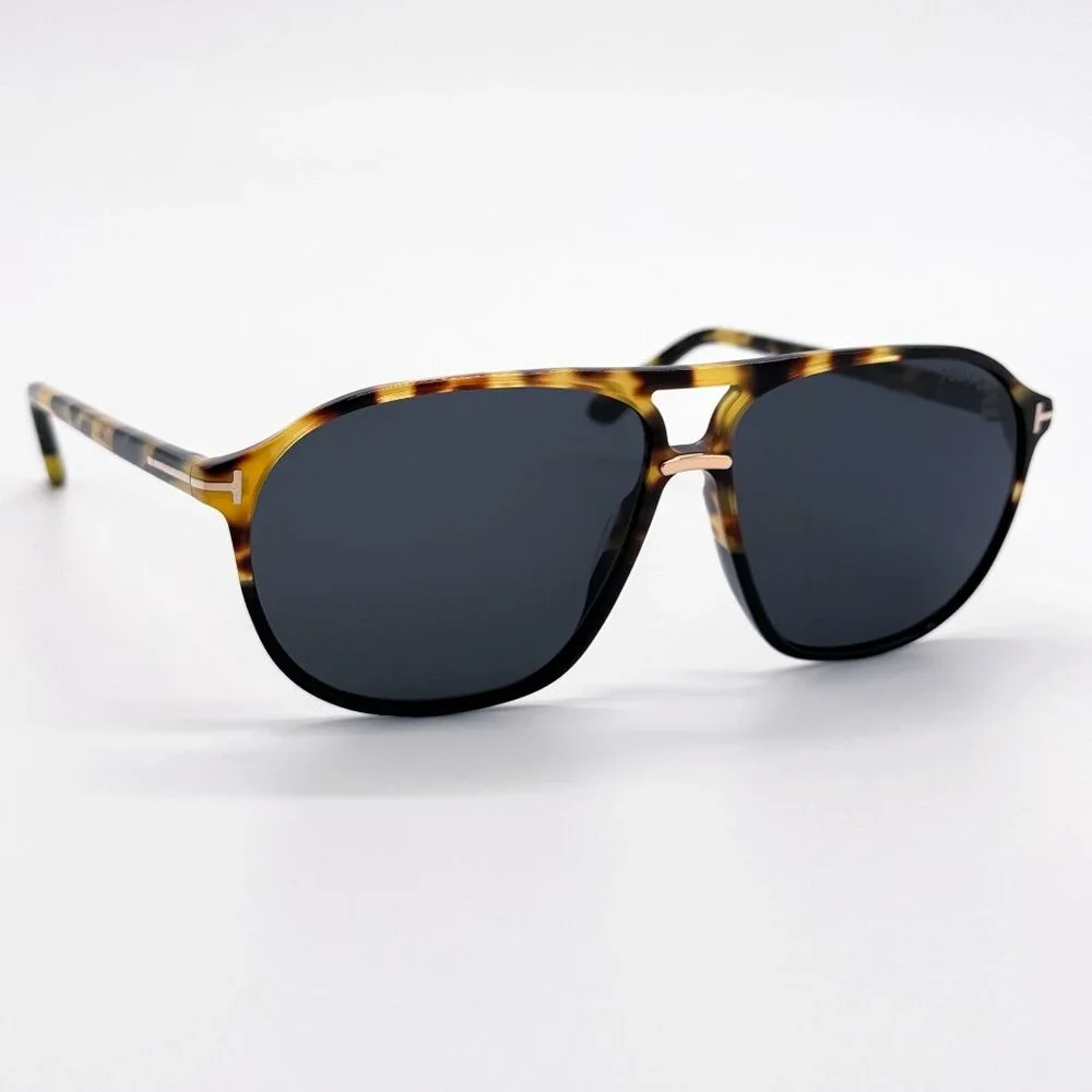 NEW TOM FORD SUNGLASSES BRUCE TF1026 05A HAVANA BLACK MEN EYEWEAR FT1026/S 05A